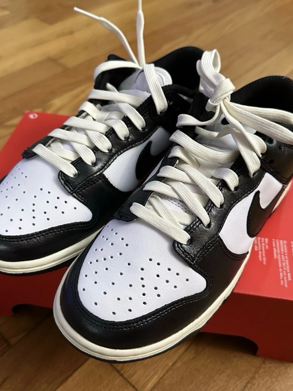 Nike Dunk Low Vintage Panda Womens Size 6 White Black Coconut Milk FQ8899 100